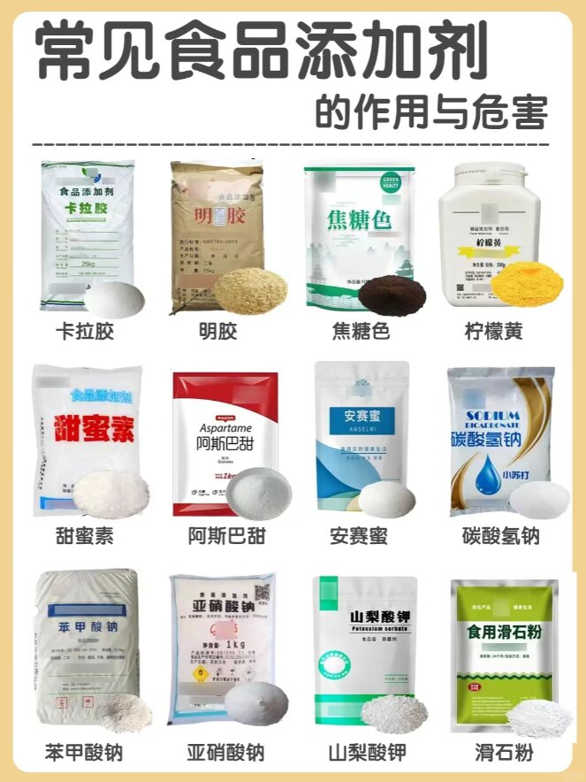 食品安全必知 常见食品添加剂你知道几种？